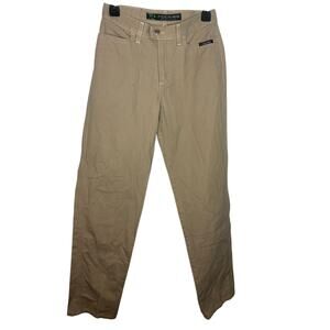 Rockies Relaxed Fit Jeans Women's Size 26 3 Khaki Ropers Cowgirl Western Vintage